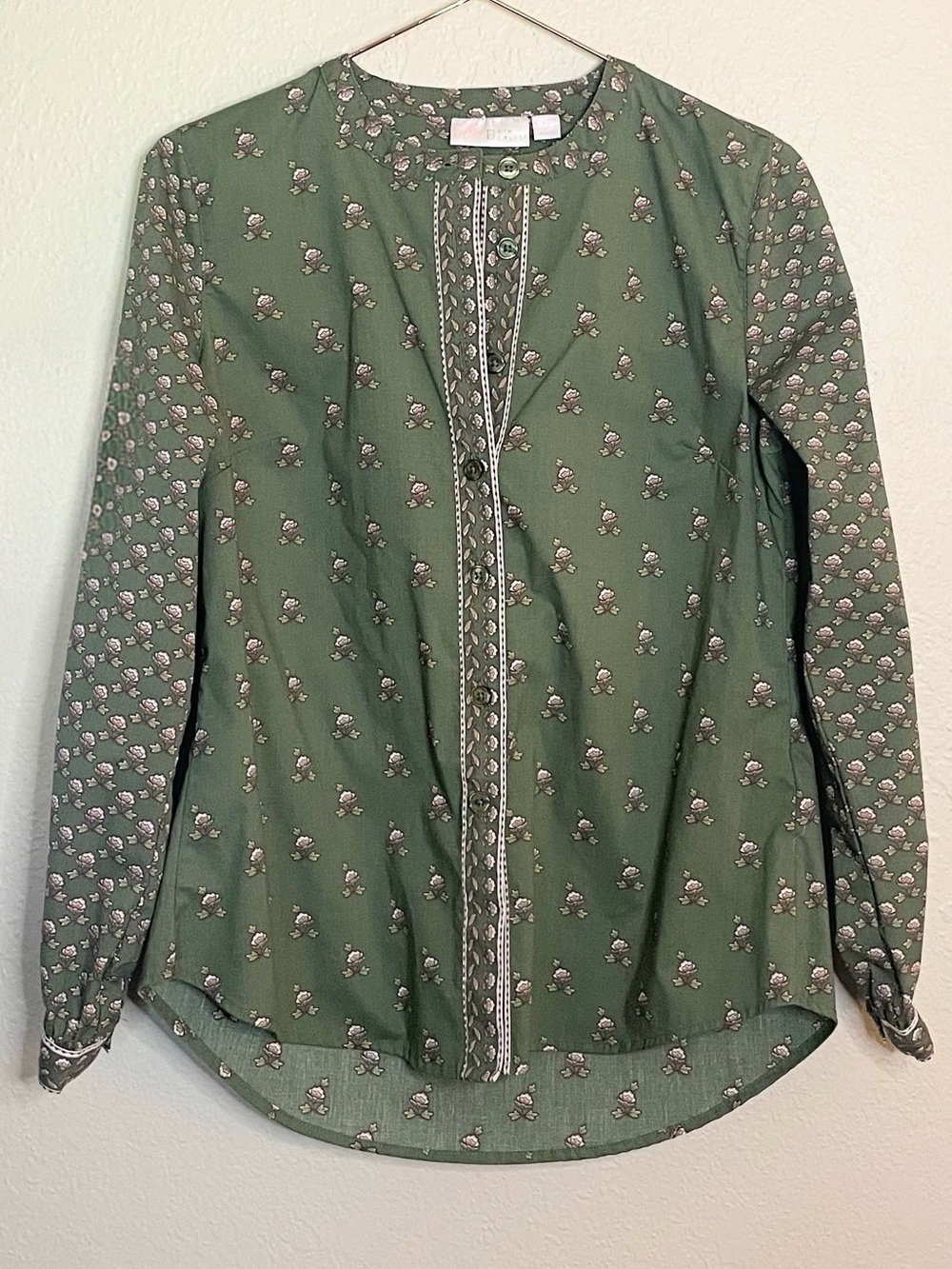 Belle by Kim Gravel Perfect Patchwork Floral Blouse XS